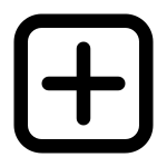 Plus Rectangle SVG Icon